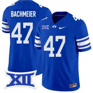 Mens Youths  Kids Bear Bachmeier Royal Vapor Stitched Jersey